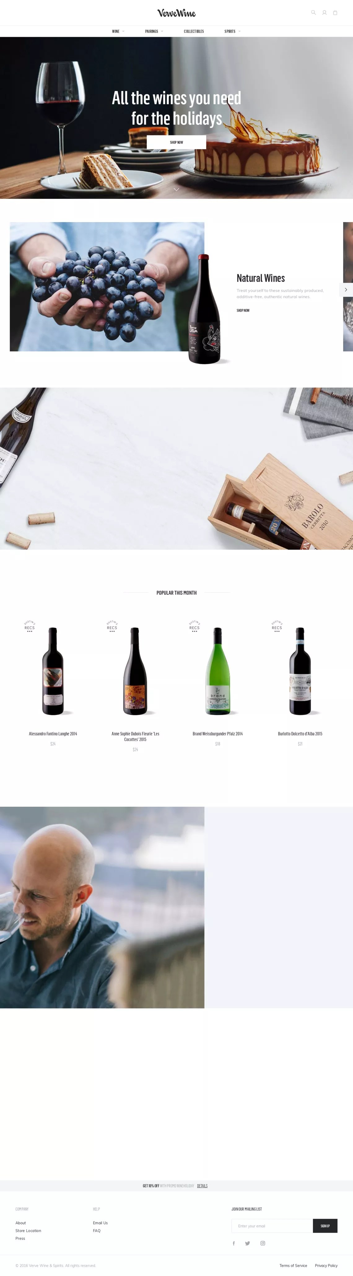 Buy Wine Online, Delivery, Wine Tasting NYC Verve Wine on Landbook