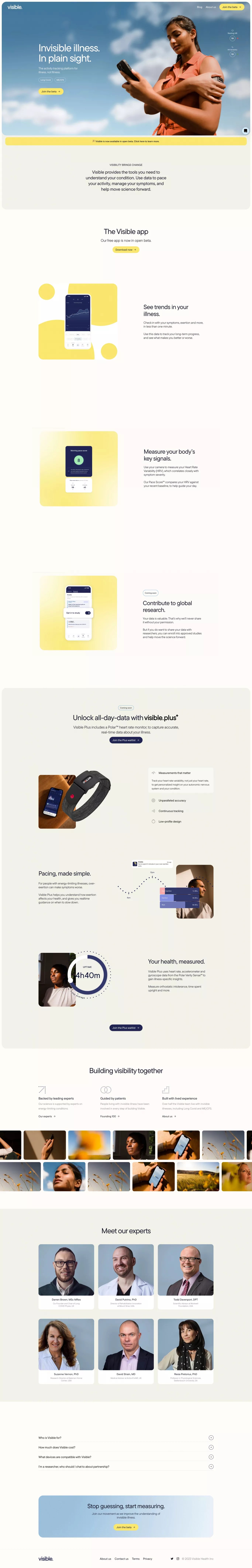 Visible Activity tracking for Long Covid and ME/CFS on Landbook