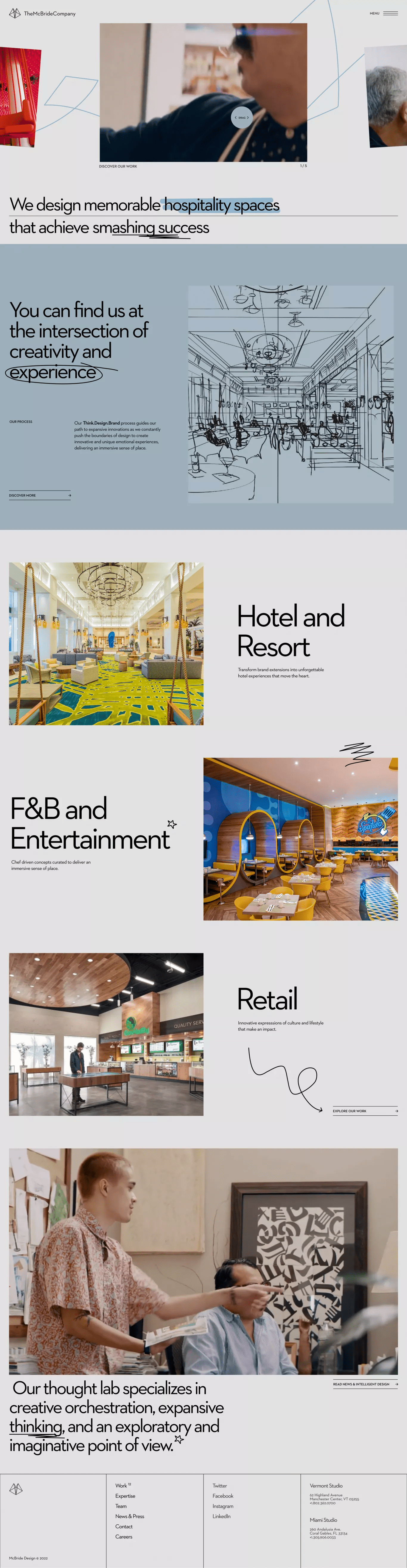 The McBride Company Homepage on Landbook get inspired by portfolio