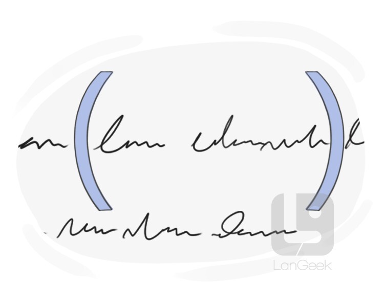 Definition & Meaning of "Parenthesis" LanGeek