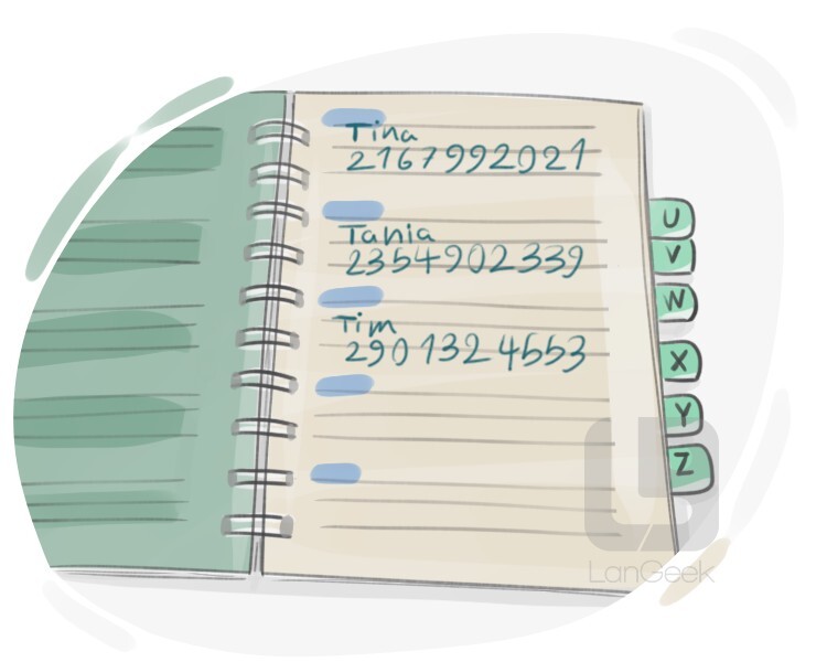 Definition & Meaning of "Address book" LanGeek