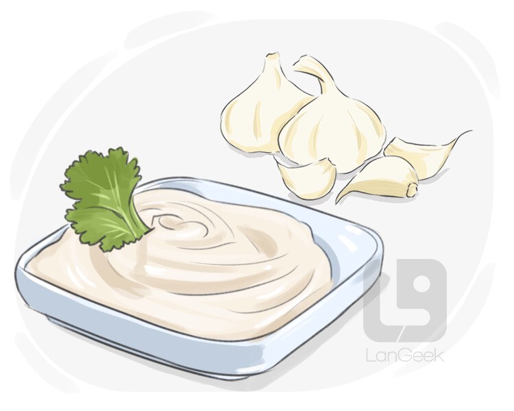 Definition & Meaning of "Garlic sauce" LanGeek