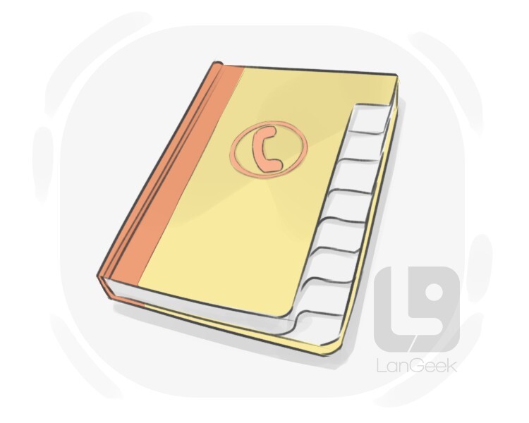 Definition & Meaning of "Telephone book" LanGeek