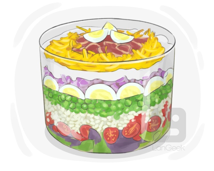 Definition & Meaning of "Sevenlayer salad" LanGeek