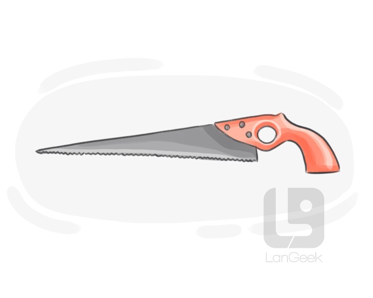 Definition & Meaning of saw" LanGeek