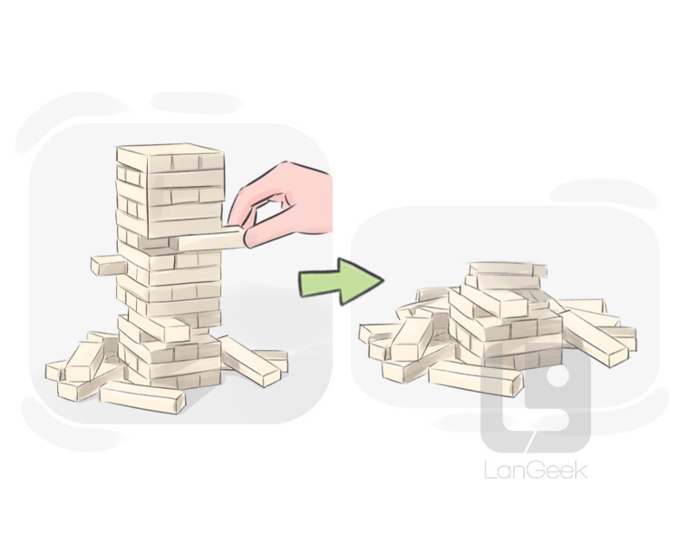 Definition & Meaning of "Topple" LanGeek