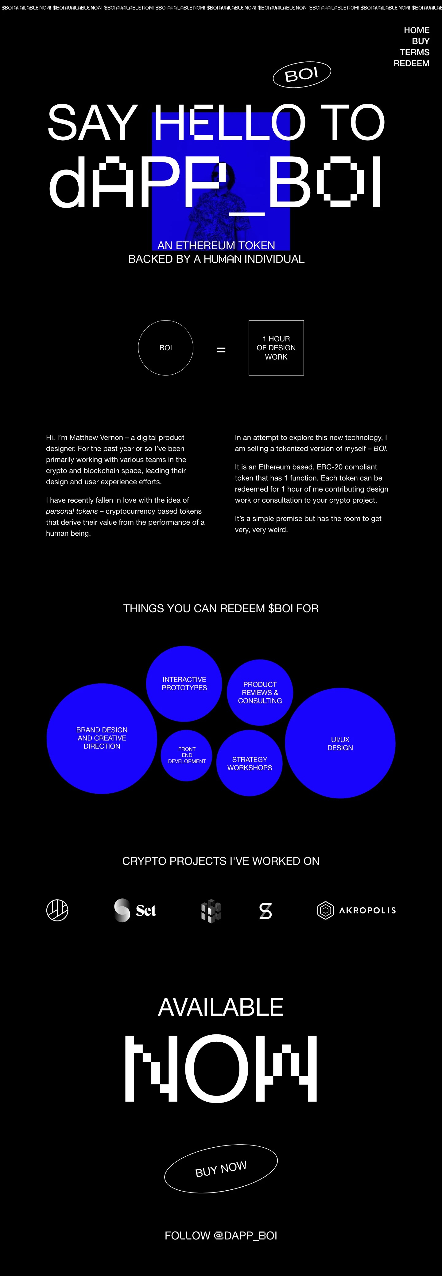 DAPP BOI website design Lapa Ninja