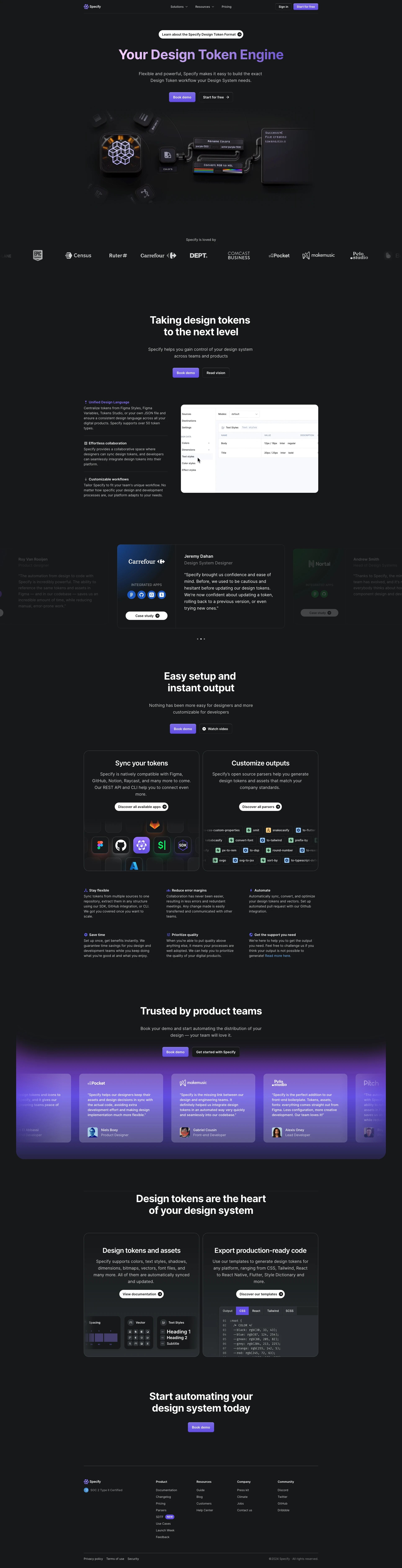 Specify website design Lapa Ninja