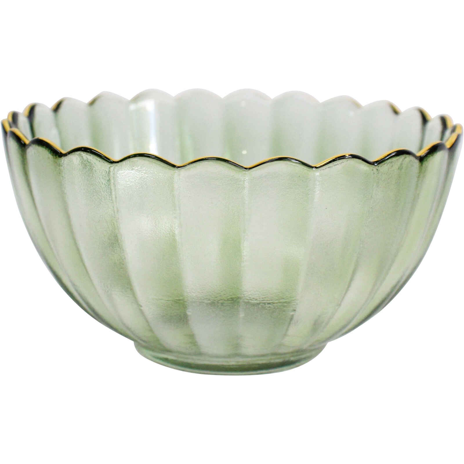 Wholesale Glass Bowl Med Moss/gold Australia Buy Homewares And