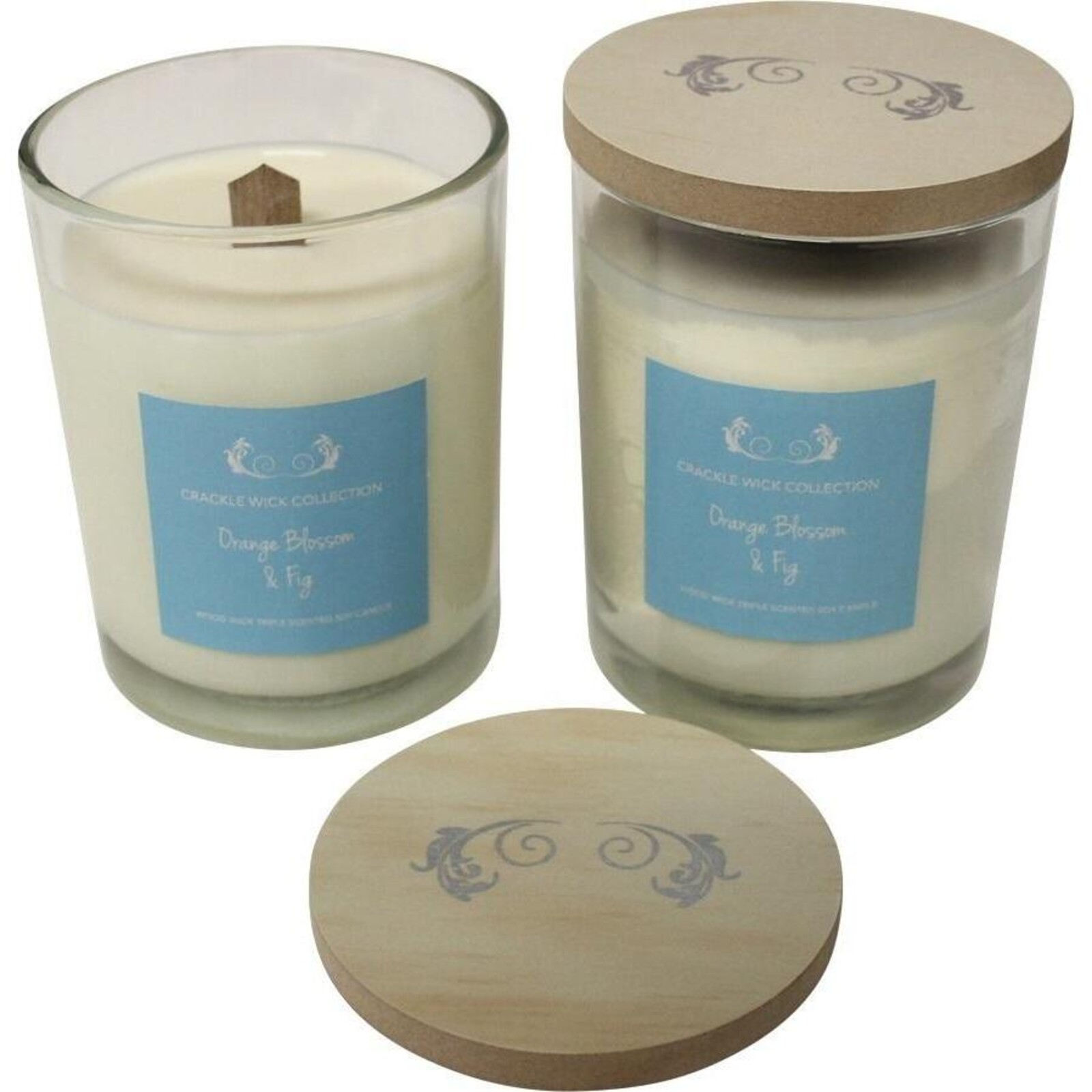 Wholesale Candle Soy Crackle Wick Orange Blossom & Fig Lrg Australia