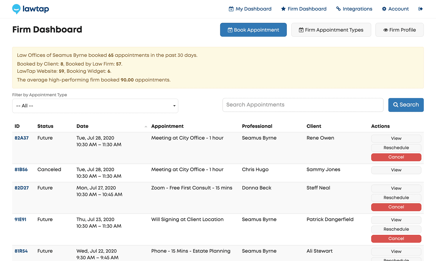 Example Bar Member LawTap