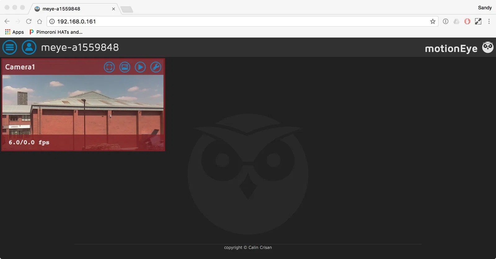 motionEye OS on your OctoCam