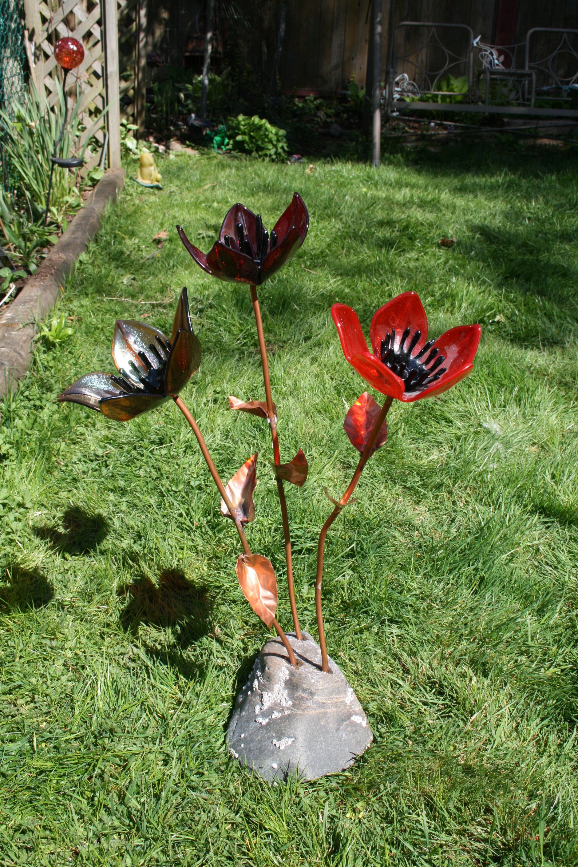 Crafting Metal Flower Stems for Fused Glass Flowers Learn Glass Blowing