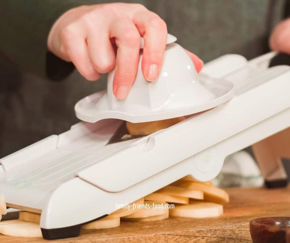 The Quick And Easy Way To Slice Tofu Using A Mandolin Slicer