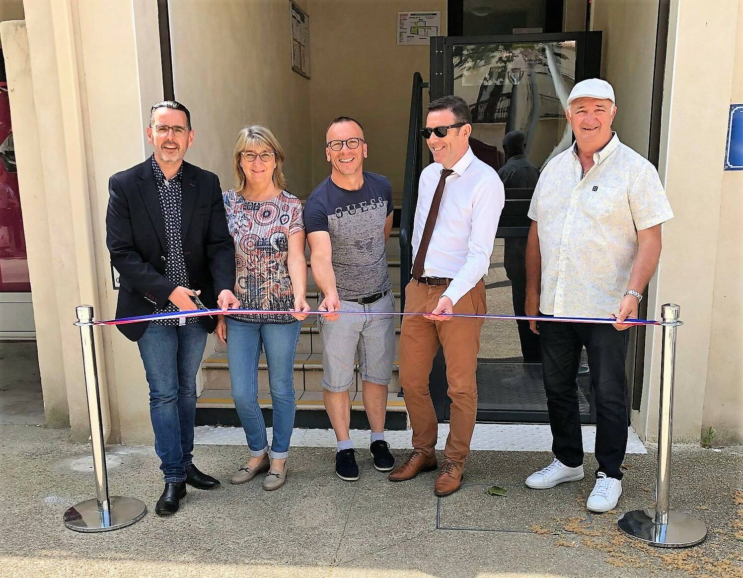 Les nouveaux aménagements d’accès au bureau de poste inaugurés Le