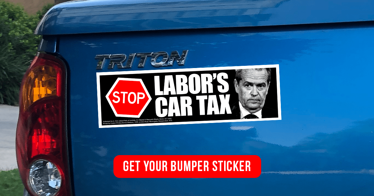 Donate to Get A Bumper Sticker Liberal Party of Australia