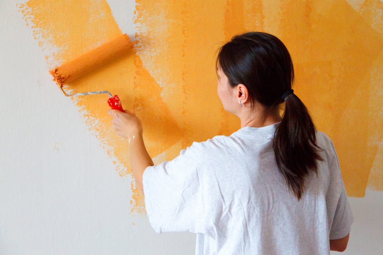 1 Minute Life Hack Painting your wall in a smart way