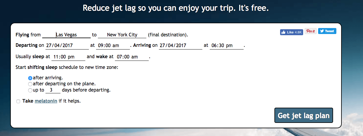 Finally, a Way to Avoid Jet Lag The Jet Lag Calculator