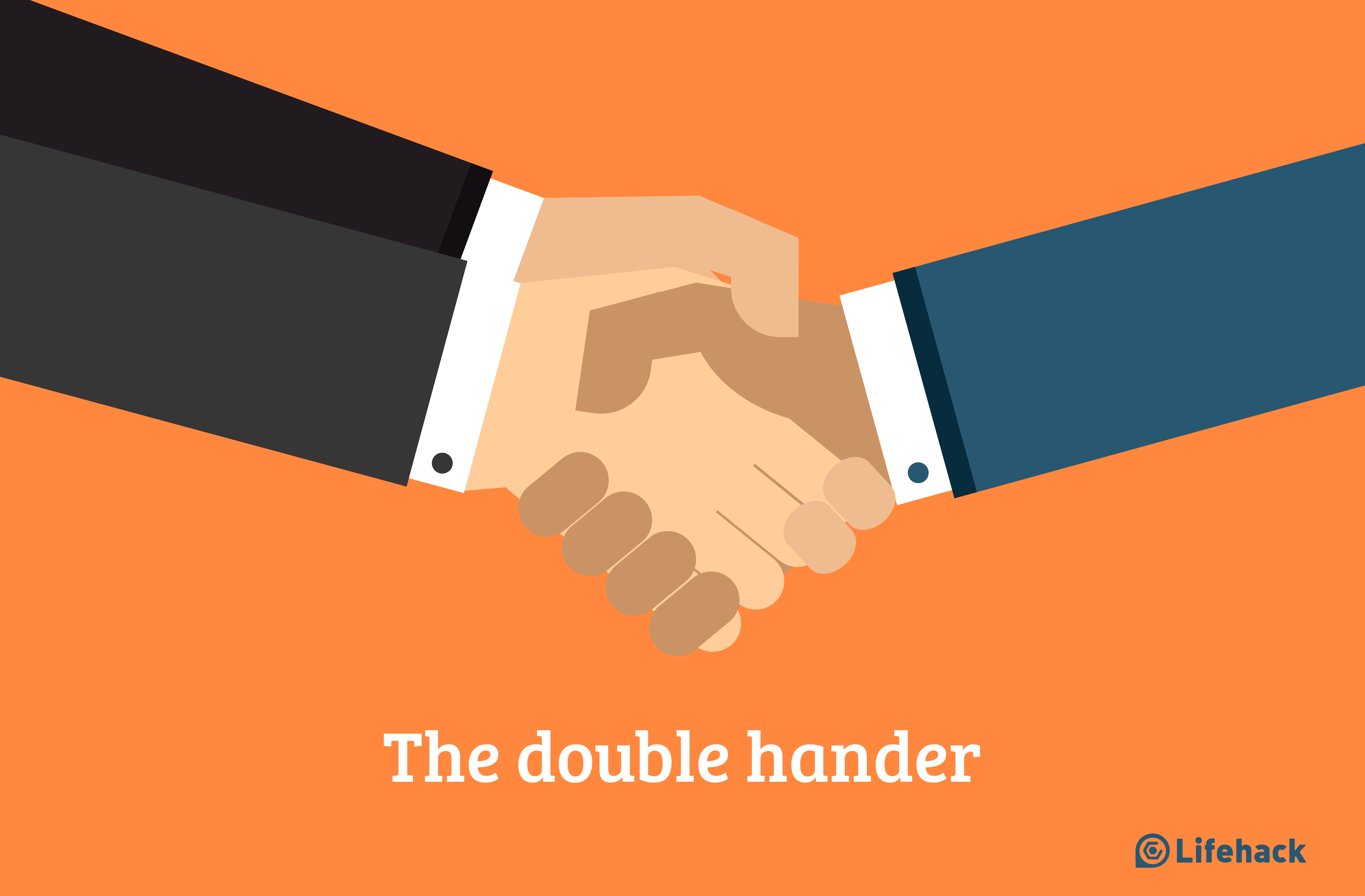 Double Handshake Body Language