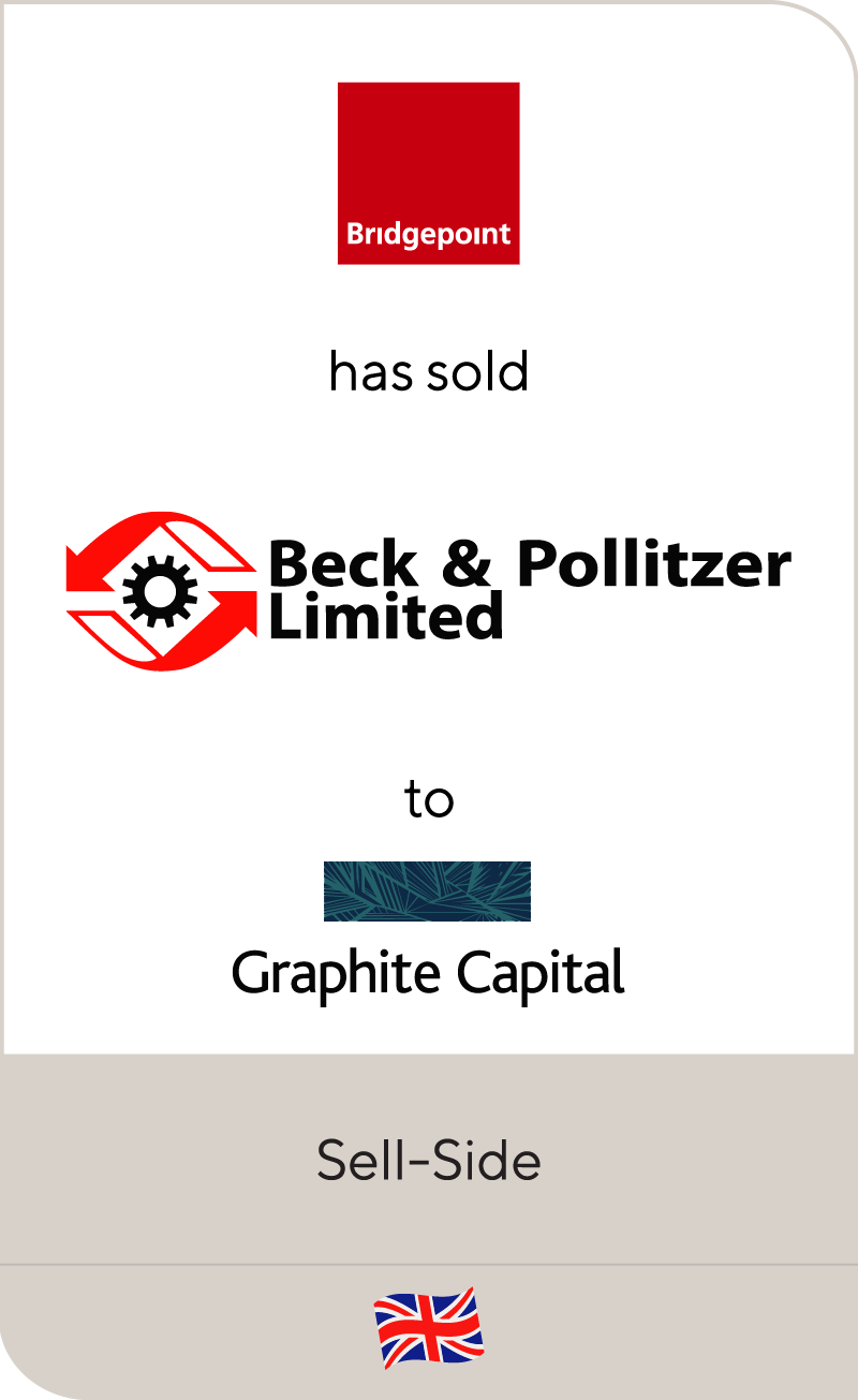 Bridgepoint Development Capital has sold Beck & Pollitzer to Graphite