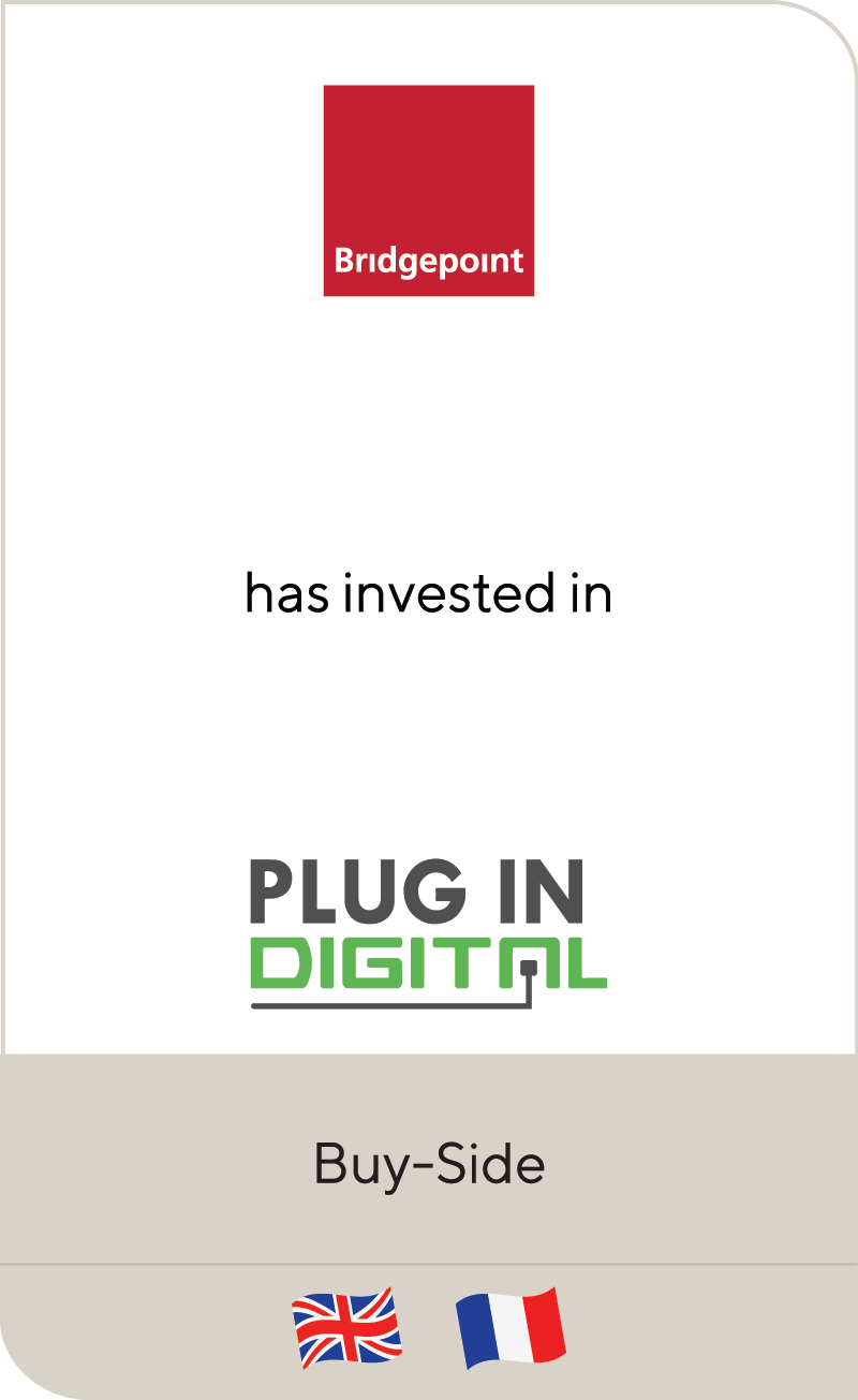 Bridgepoint Development Capital has invested in Plug In Digital