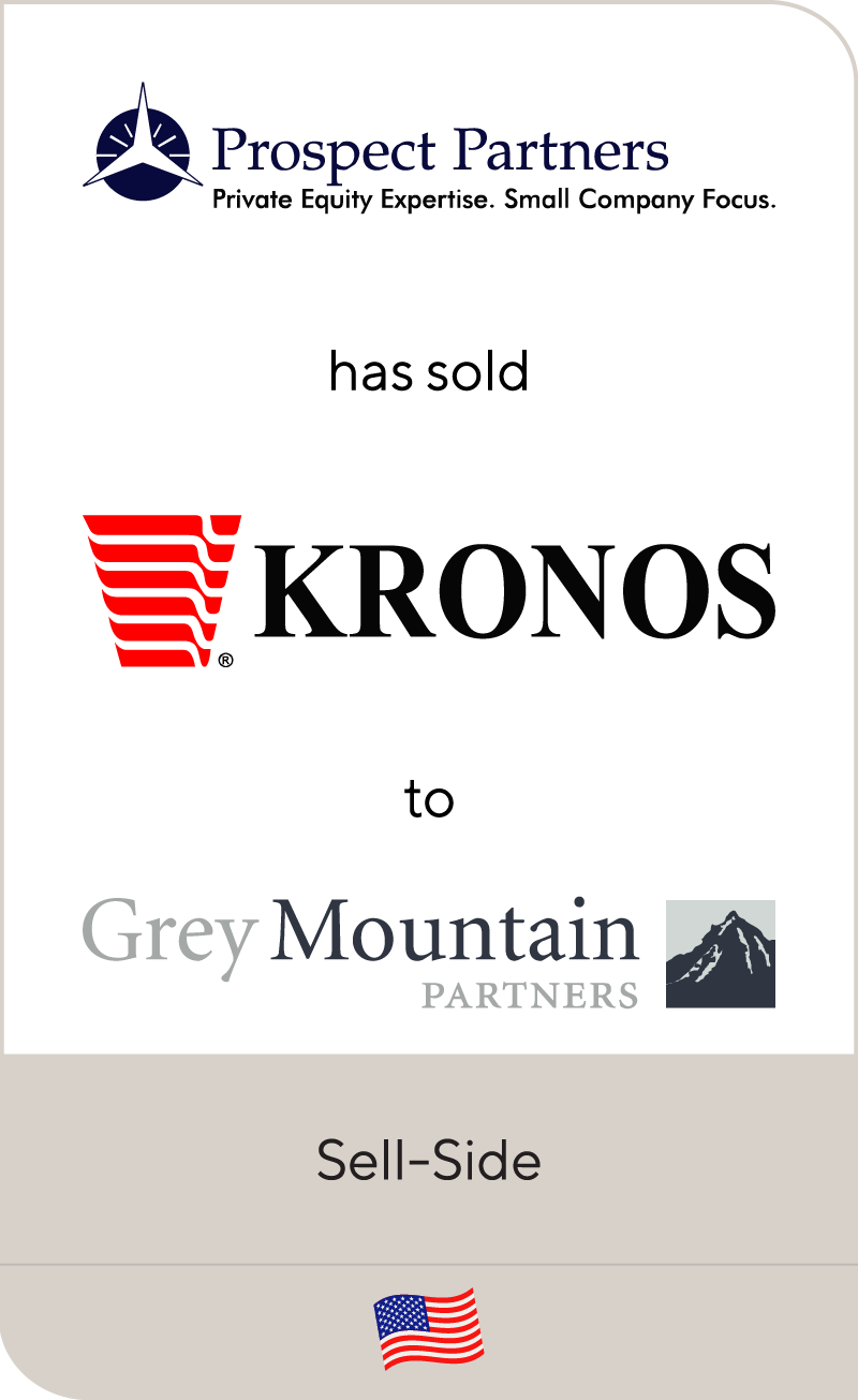 Prospect Partners has sold Kronos Foods to Grey Mountain Partners Lincoln International LLC