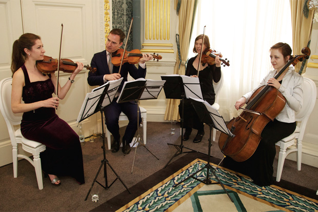 Our Wedding String Quartet in Claridge's
