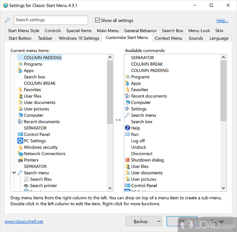 How to get Classic Shell on Windows 11 via Open Shell