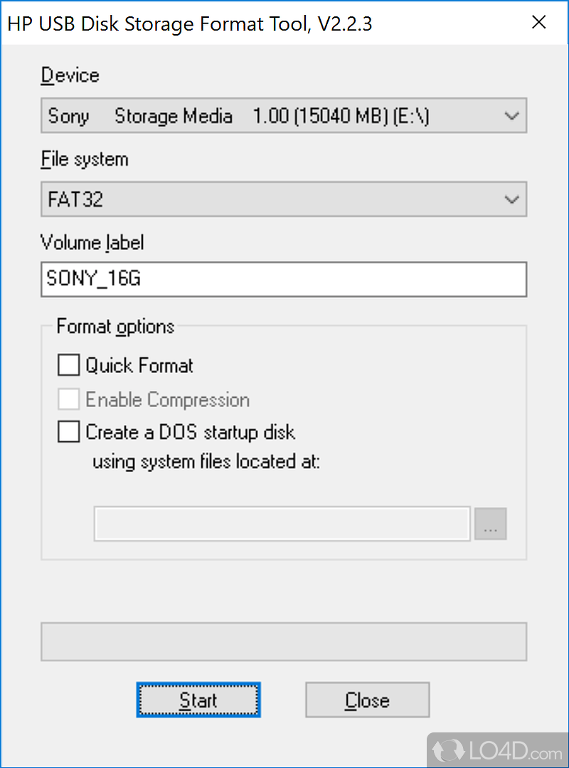 HP USB Disk Storage Format Tool Download