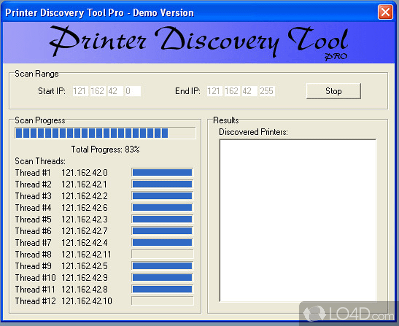 Printer Discovery Tool Screenshots