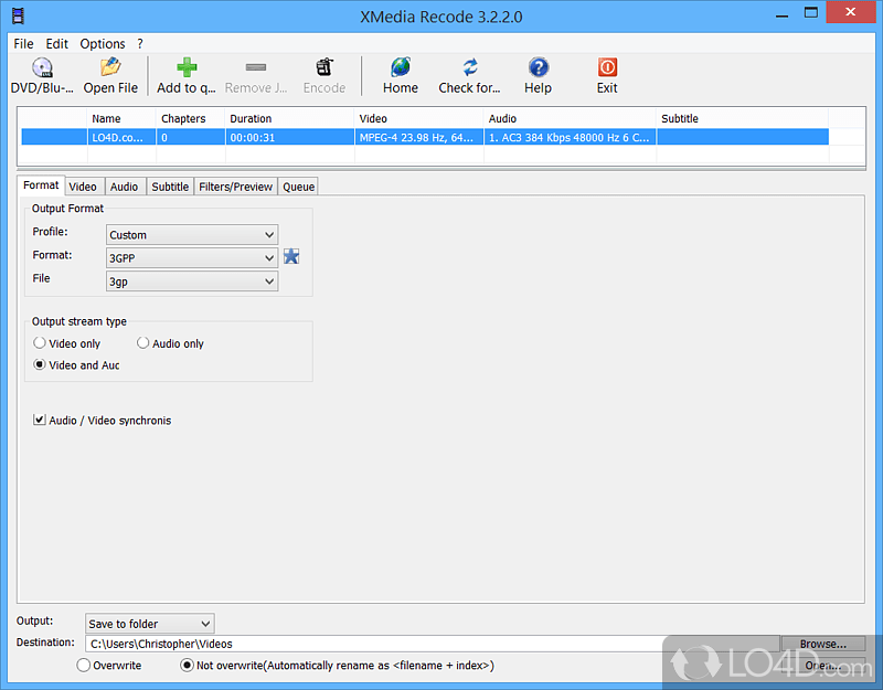 XMedia Recode Portable Screenshots