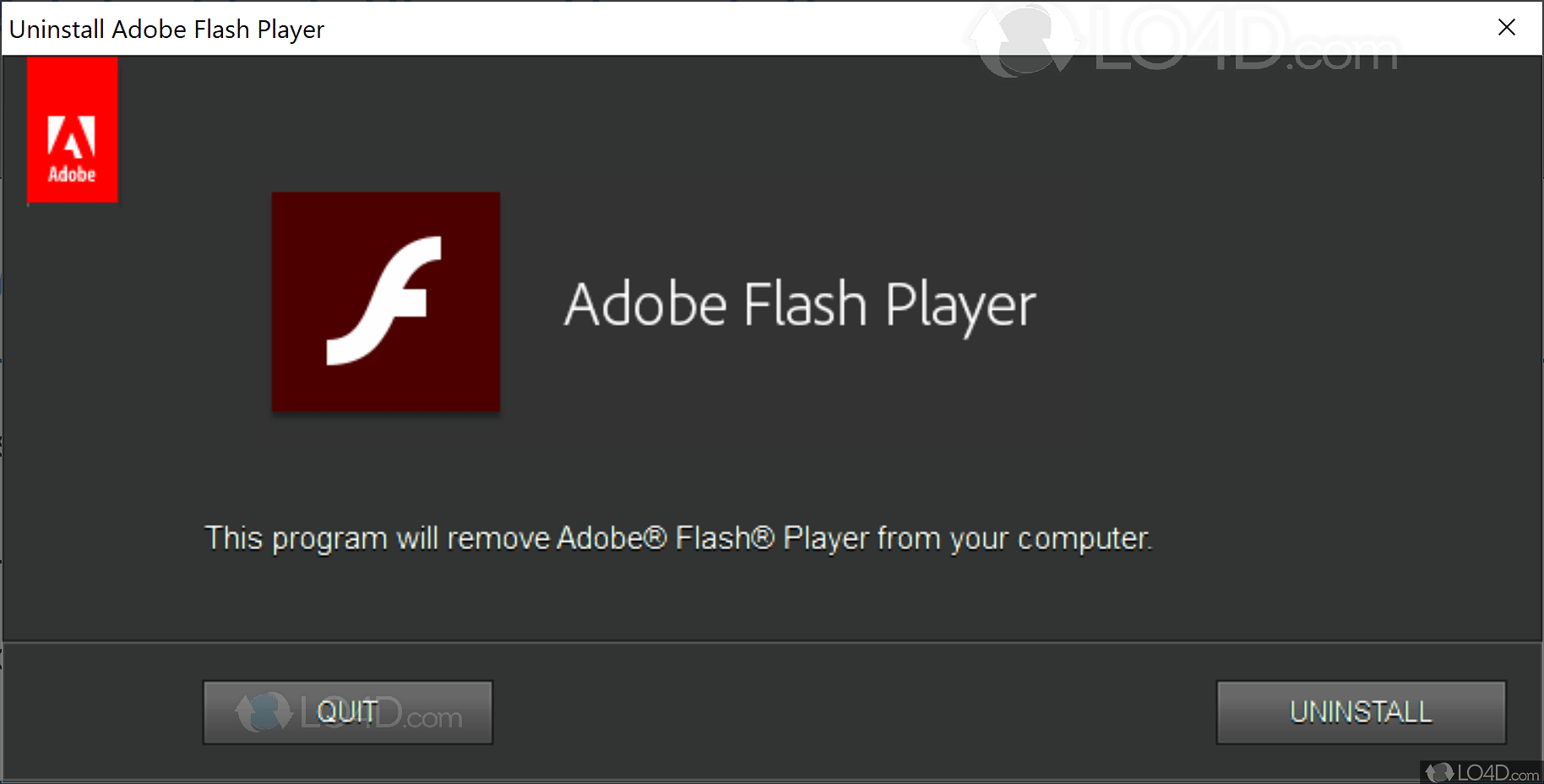 Adobe Flash Player Uninstaller download free
