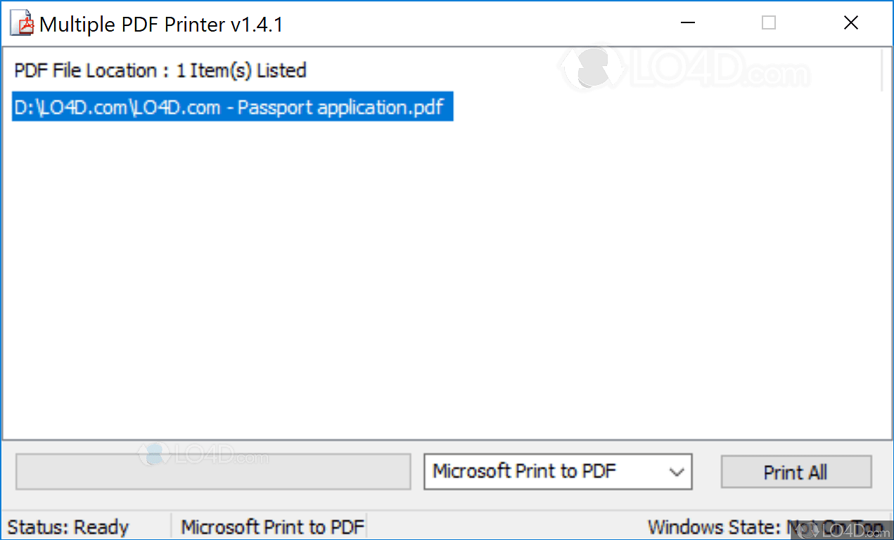 Multiple PDF Printer Download