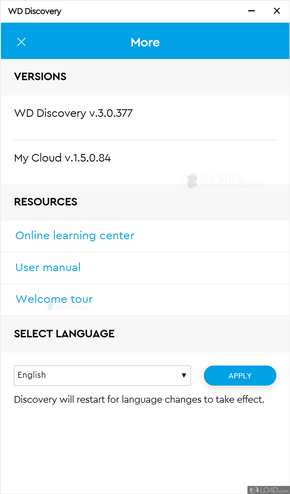 WD Discovery for Windows