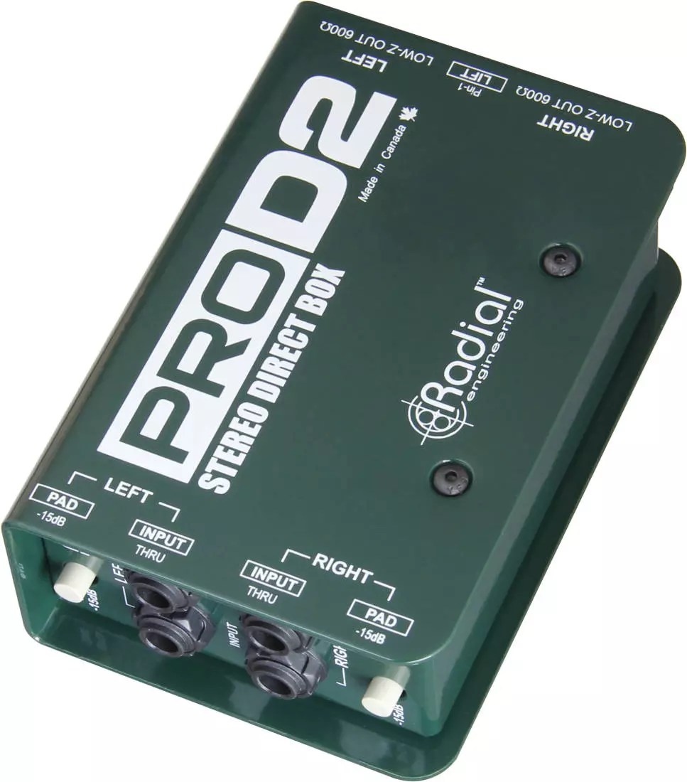 Radial Pro D2 Passive 2ch DI Box W/Eclipse Xfmr Long & McQuade