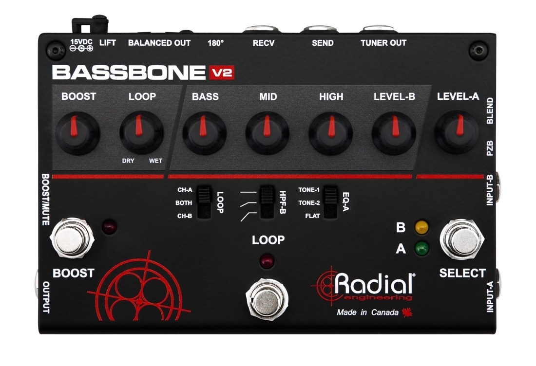 Radial Bassbone V2 Bass Preamp And DI Box Long & McQuade