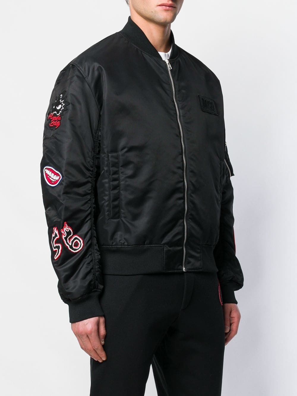 McQ Alexander McQueen Patch Bomber Jacket, 447 Lookastic