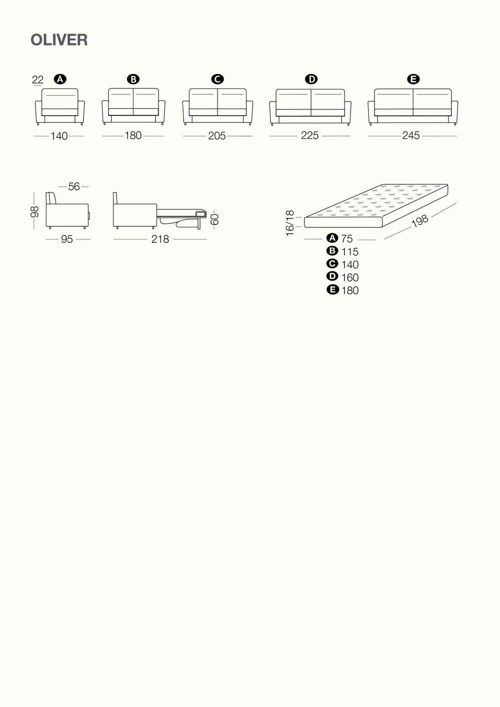Oliver Sofa Bed LOOP