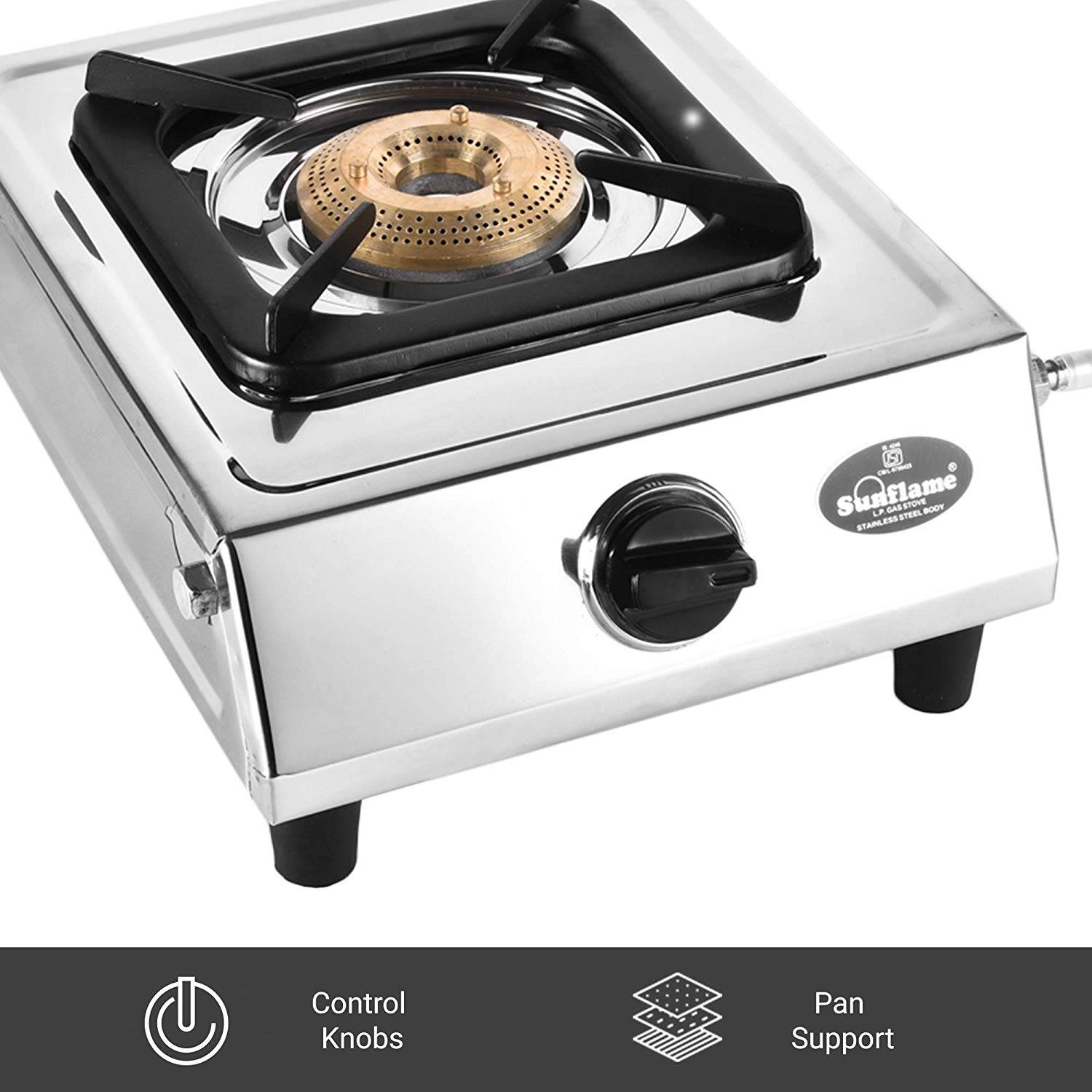 Buy Sunflame Gas Stove 1 Burner Dlx Stainless Steel Cooking Appliances