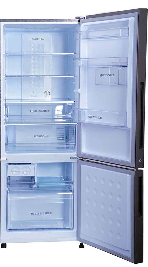 Buy Haier Bottom Freezer Refrigerator 320L HRB 3404 PSG Spiral Glass