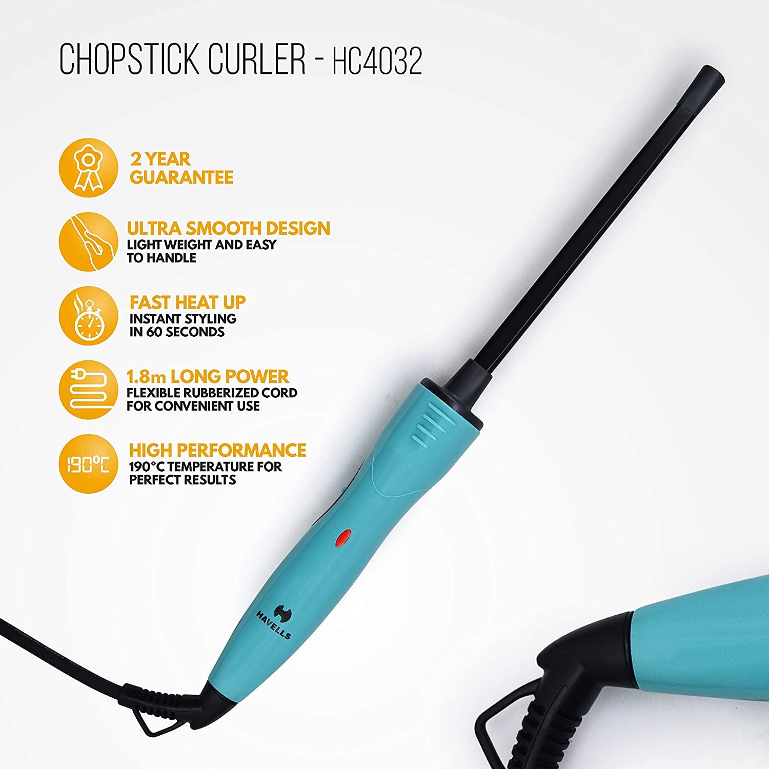 Buy Havells Hair Curler HC4032 T Chopstick Personal Care Online From