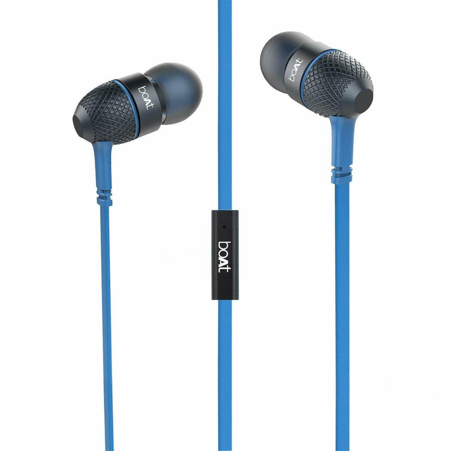 Buy Boat Earphone BassHeads 228 Wired Earphones Blue Mobile Accessories