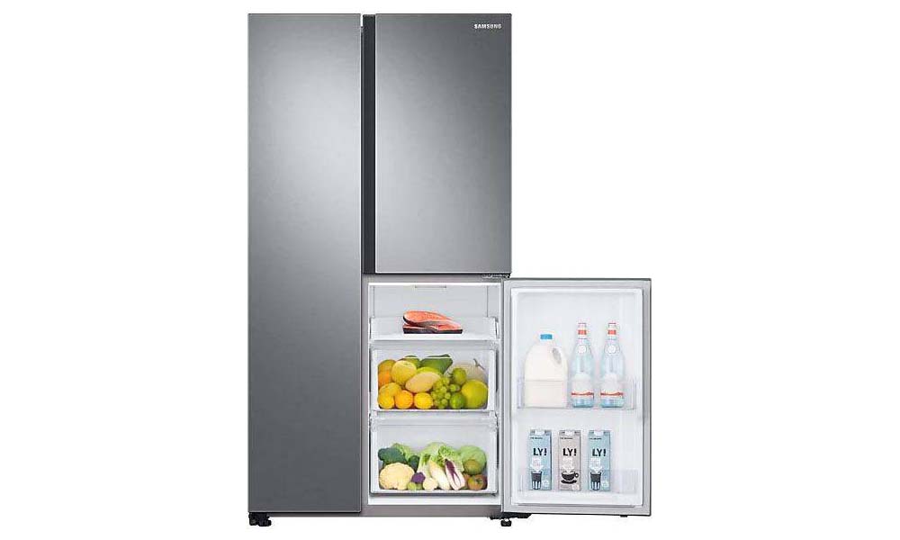 Buy Samsung Triple Door Refrigerator 689L RS 73R 5561SL Real Steel
