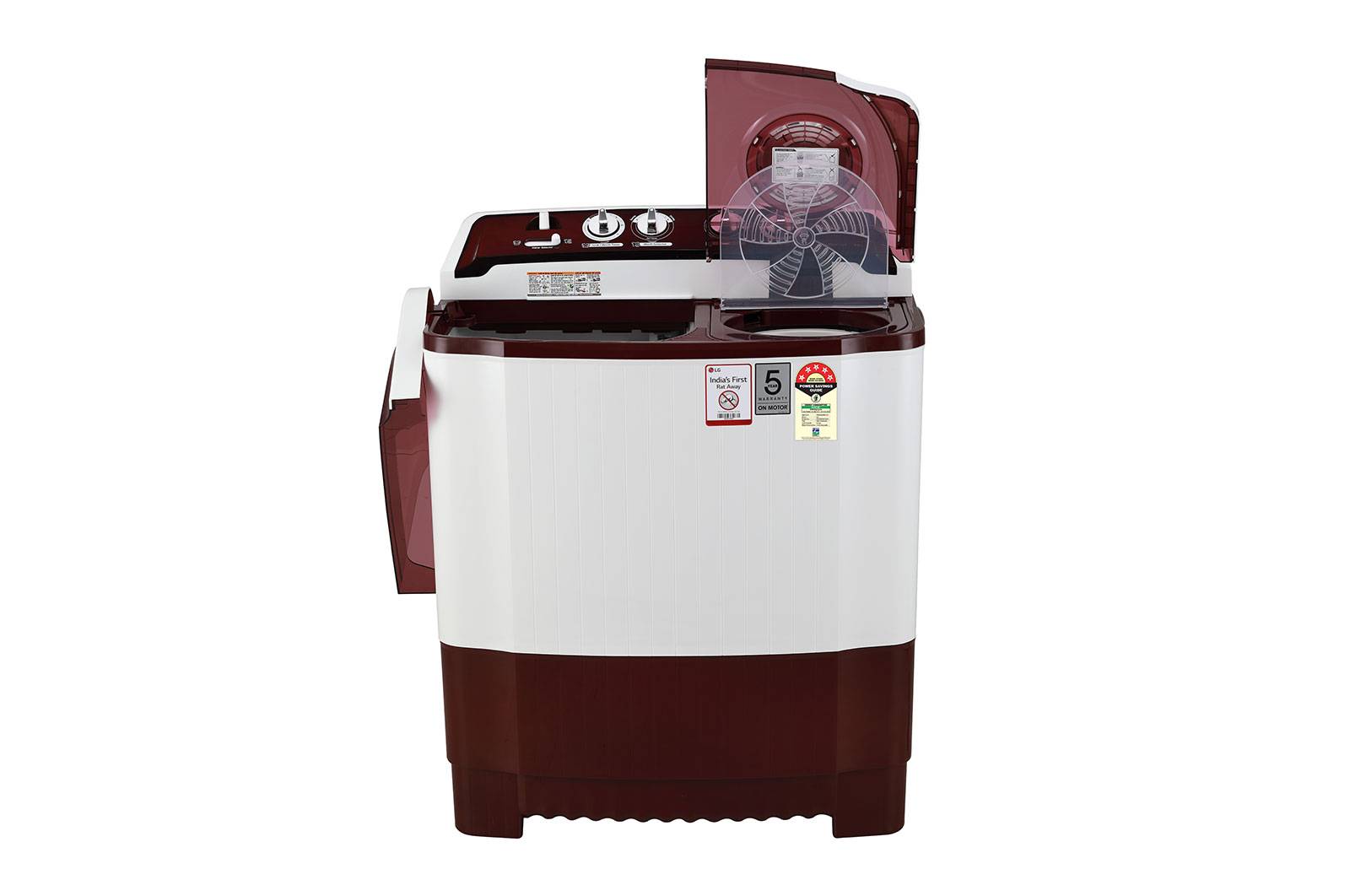 Buy LG Semi Automatic Washing Machine 8.0 P8035SRMZ Burgundy Semi