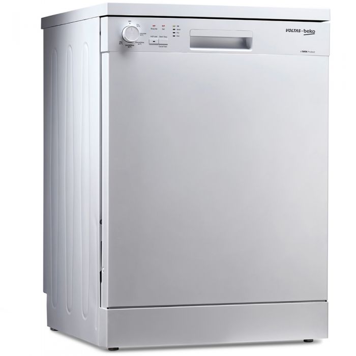 Buy Voltas Beko Free Standing Dishwasher 14 Place Setting DF14W White