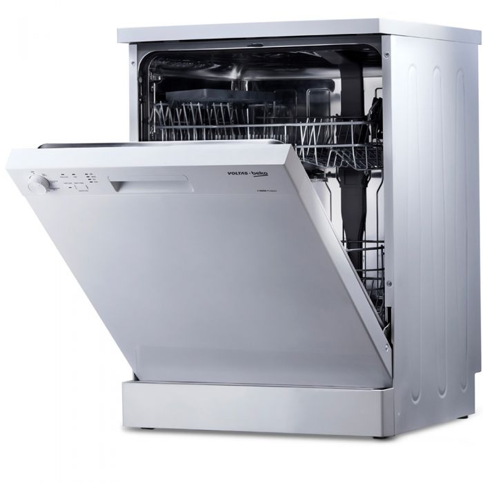 Buy Voltas Beko Free Standing Dishwasher 14 Place Setting DF14W White