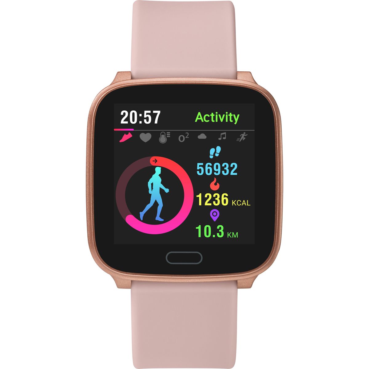 Buy Timex Smart Watch Iconnect Active TW5M34400 Blush Pink Online From