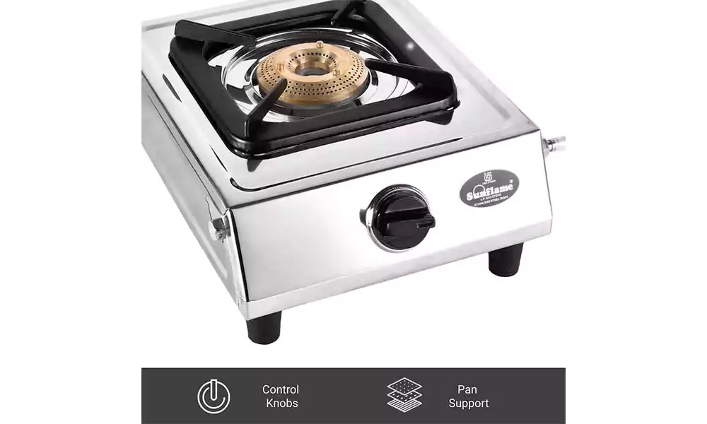 Buy Sunflame Gas Stove Single Burner Dlx Stainless Steel Online From