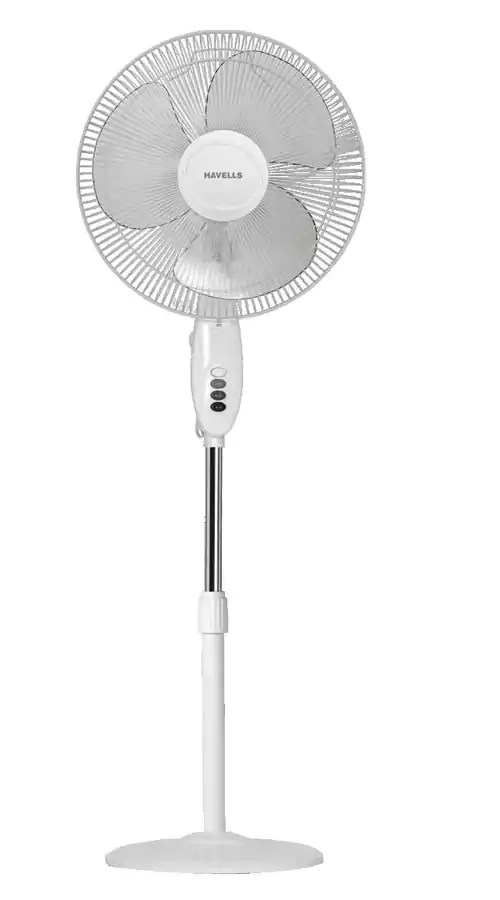 Buy Havells Pedestal Fan 400mm Swing White Online From Lotus