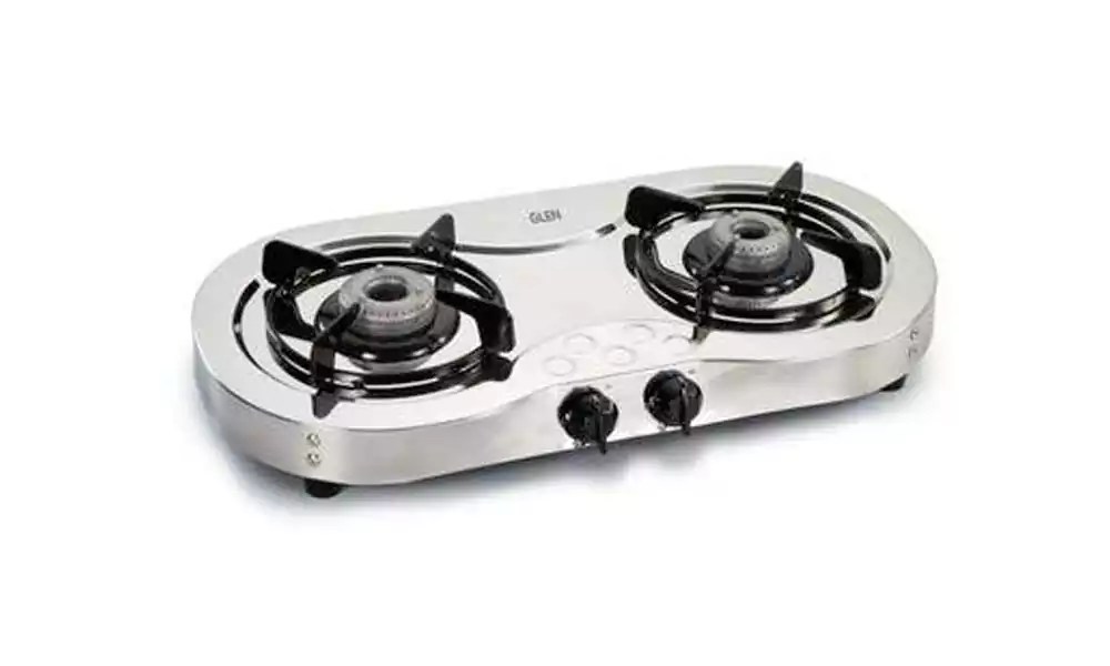 Buy Glen Gas Stove 2 Burner GL 1025 SS Stainless Steel Online From